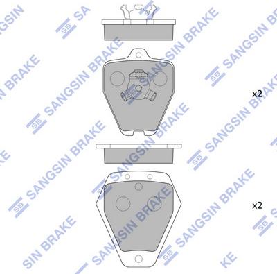 Hi-Q SP4048 - Kit de plaquettes de frein, frein à disque cwaw.fr