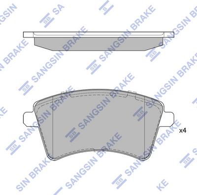 Hi-Q SP4059 - Kit de plaquettes de frein, frein à disque cwaw.fr