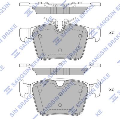 Hi-Q SP4069 - Kit de plaquettes de frein, frein à disque cwaw.fr