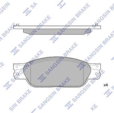 Hi-Q SP4061 - Kit de plaquettes de frein, frein à disque cwaw.fr