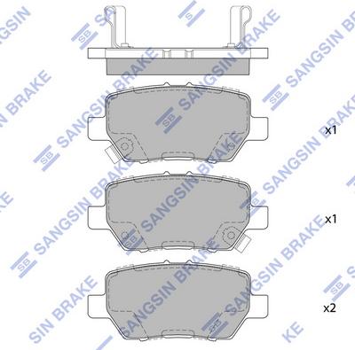 Hi-Q SP4063 - Kit de plaquettes de frein, frein à disque cwaw.fr