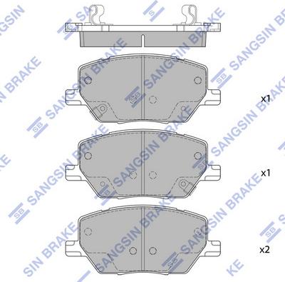 Hi-Q SP4006 - Kit de plaquettes de frein, frein à disque cwaw.fr