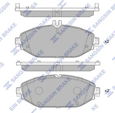 Hi-Q SP4001 - Kit de plaquettes de frein, frein à disque cwaw.fr