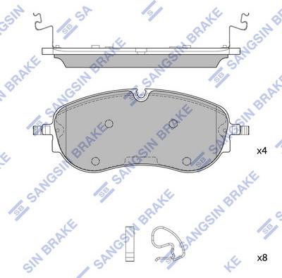 Hi-Q SP4019 - Kit de plaquettes de frein, frein à disque cwaw.fr