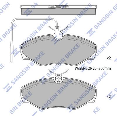 Hi-Q SP4082 - Kit de plaquettes de frein, frein à disque cwaw.fr