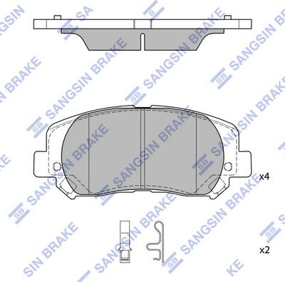 Hi-Q SP4020 - Kit de plaquettes de frein, frein à disque cwaw.fr