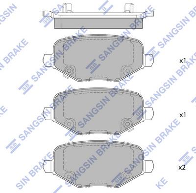 Hi-Q SP4079 - Kit de plaquettes de frein, frein à disque cwaw.fr