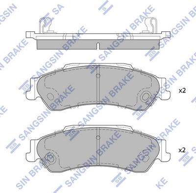 Hi-Q SP4076 - Kit de plaquettes de frein, frein à disque cwaw.fr