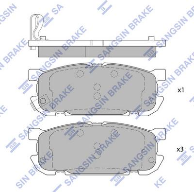 Hi-Q SP4071 - Kit de plaquettes de frein, frein à disque cwaw.fr