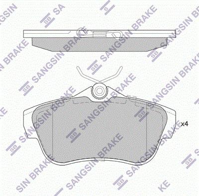 Hi-Q SP4149 - Kit de plaquettes de frein, frein à disque cwaw.fr