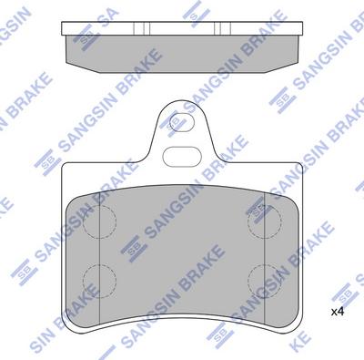 Hi-Q SP4147 - Kit de plaquettes de frein, frein à disque cwaw.fr