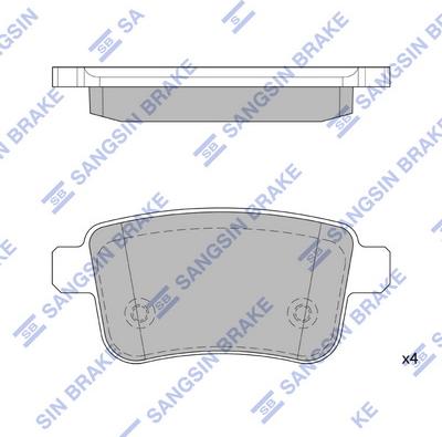 Hi-Q SP4158 - Kit de plaquettes de frein, frein à disque cwaw.fr