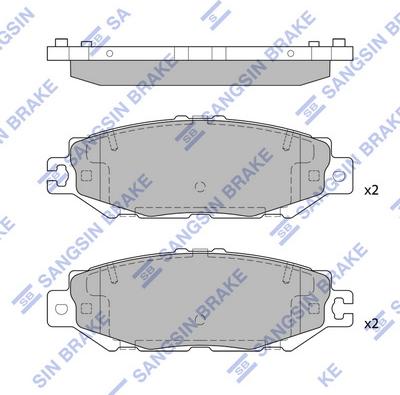 Hi-Q SP4160 - Kit de plaquettes de frein, frein à disque cwaw.fr