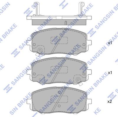 Hi-Q SP4106 - Kit de plaquettes de frein, frein à disque cwaw.fr