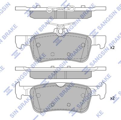 Hi-Q SP4108 - Kit de plaquettes de frein, frein à disque cwaw.fr