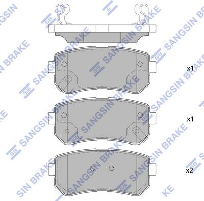 Hi-Q SP4113 - Kit de plaquettes de frein, frein à disque cwaw.fr