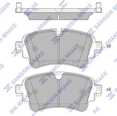 Hi-Q SP4112 - Kit de plaquettes de frein, frein à disque cwaw.fr