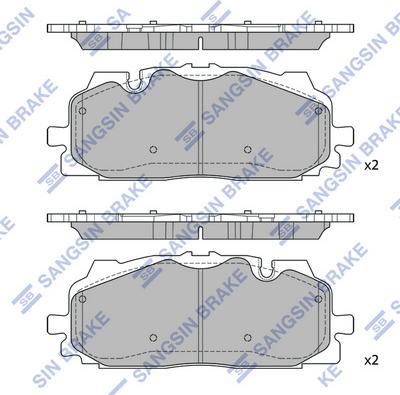 Hi-Q SP4117 - Kit de plaquettes de frein, frein à disque cwaw.fr