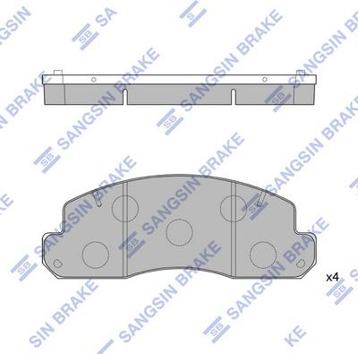 Hi-Q SP4125 - Kit de plaquettes de frein, frein à disque cwaw.fr