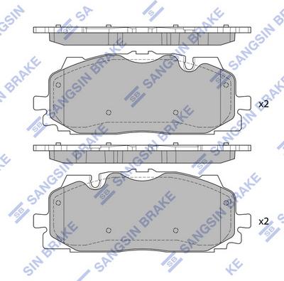 Hi-Q SP4128 - Kit de plaquettes de frein, frein à disque cwaw.fr