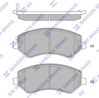 Hi-Q SP4170 - Kit de plaquettes de frein, frein à disque cwaw.fr