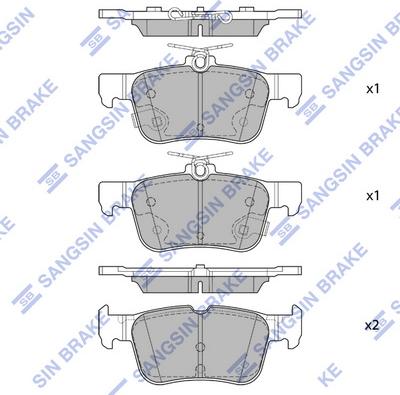 Hi-Q SP4171 - Kit de plaquettes de frein, frein à disque cwaw.fr