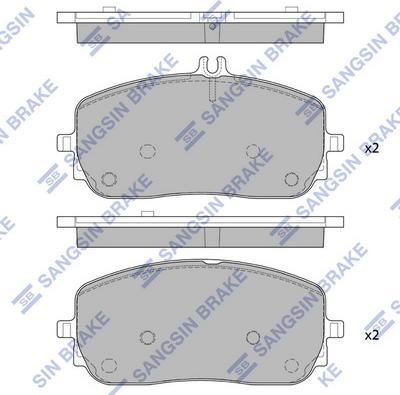 Hi-Q SP4346 - Kit de plaquettes de frein, frein à disque cwaw.fr