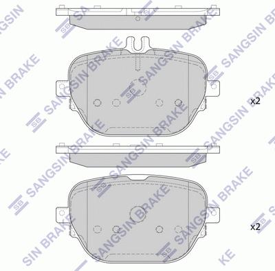 Hi-Q SP4343 - Kit de plaquettes de frein, frein à disque cwaw.fr