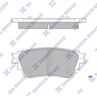 Hi-Q SP4350 - Kit de plaquettes de frein, frein à disque cwaw.fr