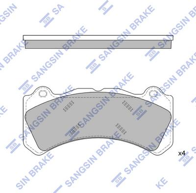 Hi-Q SP4353 - Kit de plaquettes de frein, frein à disque cwaw.fr