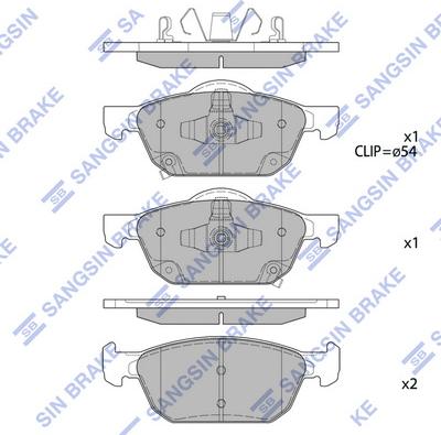 Hi-Q SP4365 - Kit de plaquettes de frein, frein à disque cwaw.fr