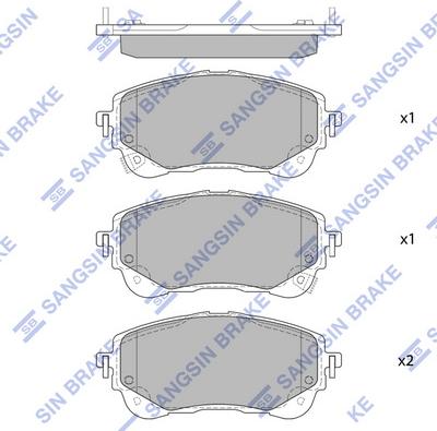 Hi-Q SP4368 - Kit de plaquettes de frein, frein à disque cwaw.fr