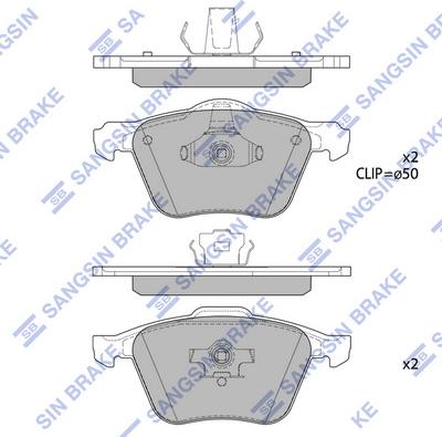 Hi-Q SP4363 - Kit de plaquettes de frein, frein à disque cwaw.fr