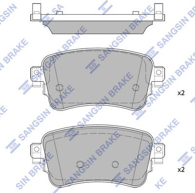 Hi-Q SP4362 - Kit de plaquettes de frein, frein à disque cwaw.fr