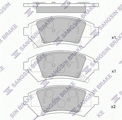 Hi-Q SP4330 - Kit de plaquettes de frein, frein à disque cwaw.fr