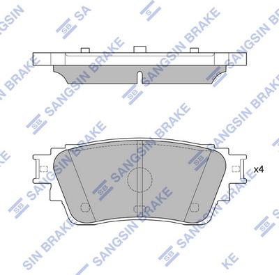 Hi-Q SP4338 - Kit de plaquettes de frein, frein à disque cwaw.fr