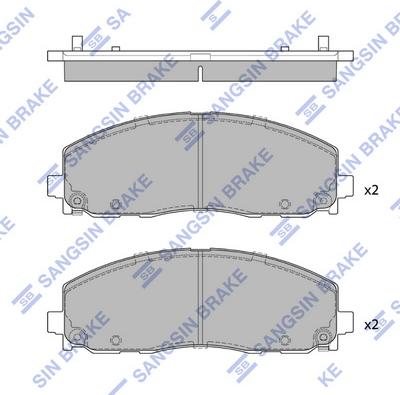 Hi-Q SP4323 - Kit de plaquettes de frein, frein à disque cwaw.fr