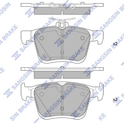 Hi-Q SP4298 - Kit de plaquettes de frein, frein à disque cwaw.fr