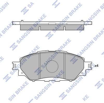 Hi-Q SP4243 - Kit de plaquettes de frein, frein à disque cwaw.fr