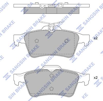 Hi-Q SP4254 - Kit de plaquettes de frein, frein à disque cwaw.fr