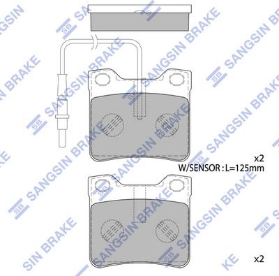 Hi-Q SP4267A - Kit de plaquettes de frein, frein à disque cwaw.fr