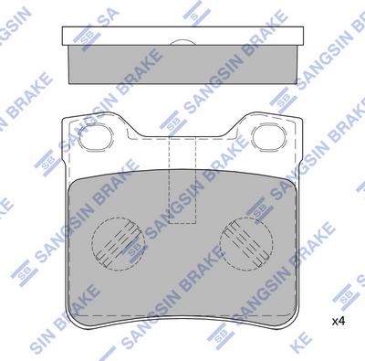 Hi-Q SP4267 - Kit de plaquettes de frein, frein à disque cwaw.fr