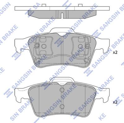 Hi-Q SP4280 - Kit de plaquettes de frein, frein à disque cwaw.fr