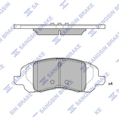 Hi-Q SP4276 - Kit de plaquettes de frein, frein à disque cwaw.fr