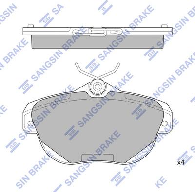 Hi-Q SP4270 - Kit de plaquettes de frein, frein à disque cwaw.fr