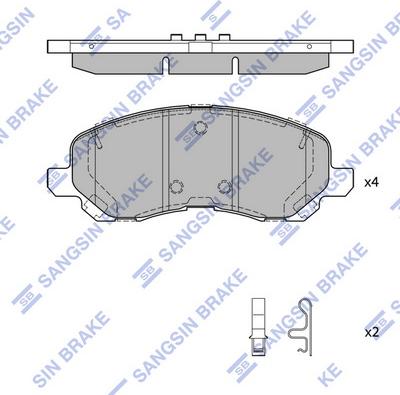 Hi-Q SP4277 - Kit de plaquettes de frein, frein à disque cwaw.fr