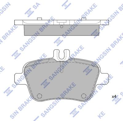 Hi-Q SP1957 - Kit de plaquettes de frein, frein à disque cwaw.fr