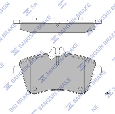 Hi-Q SP1989 - Kit de plaquettes de frein, frein à disque cwaw.fr