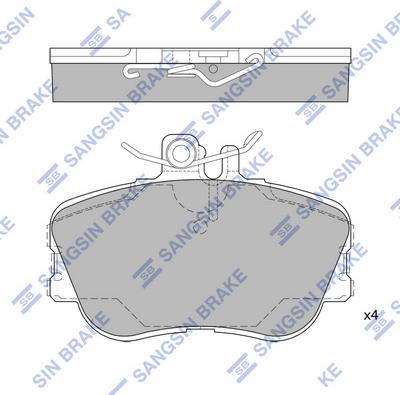 Hi-Q SP1980 - Kit de plaquettes de frein, frein à disque cwaw.fr