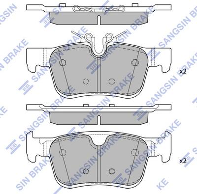 Hi-Q SP1938 - Kit de plaquettes de frein, frein à disque cwaw.fr